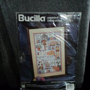 cross stitch kit~ Bucilla~ "Cats, Cats, Cats"